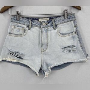 ⏳EUC- Pacsun 100% Cotton Distressed Hi-Rise Denim Cut-off Shorts